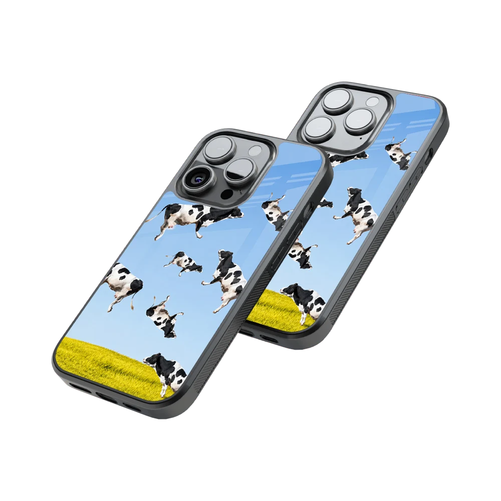 Protective Glass Back Phone Case Compatible with iPhone, Samsung, OnePlus, Pixel & More