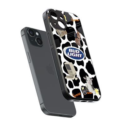 moo moo summer vibes back phone cover | glass case for iphone 13 mini