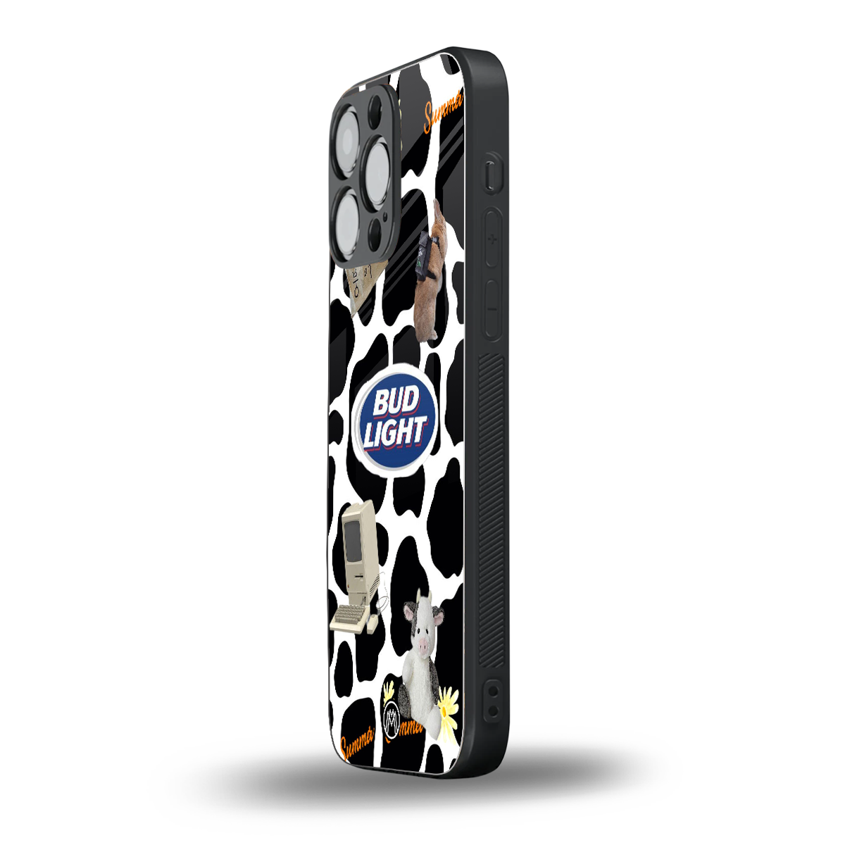 moo moo summer vibes back phone cover | glass case for iphone 13 pro max