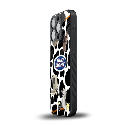 moo moo summer vibes back phone cover | glass case for iphone 15 pro