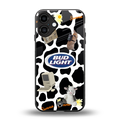 moo moo summer vibes back phone cover | glass case for iphone 16 plus