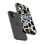 moo moo summer vibes back phone cover | glass case for iphone 16 plus