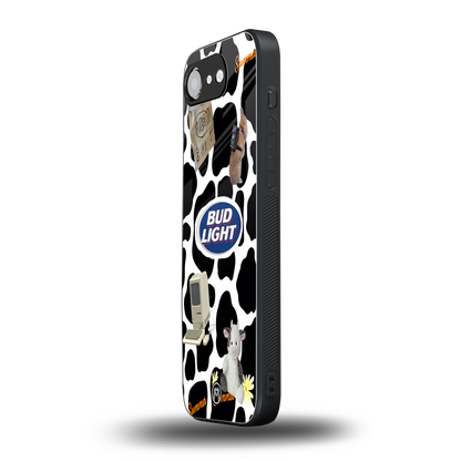 moo moo summer vibes back phone cover | glass case for iphone 16e