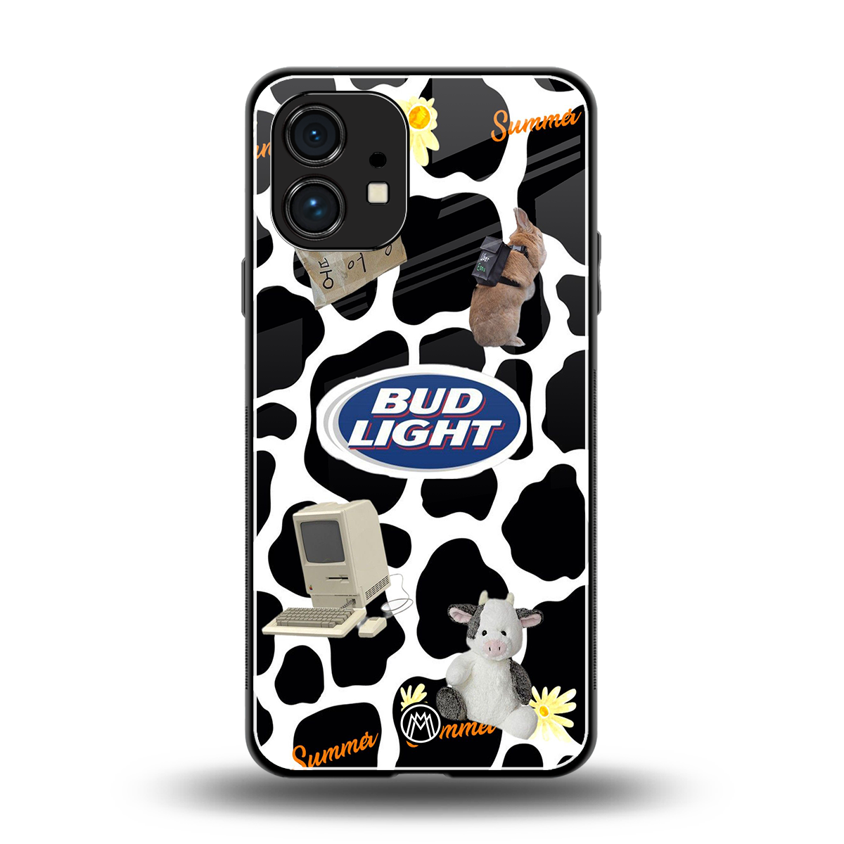 moo moo summer vibes back phone cover | glass case for nothing phone 1