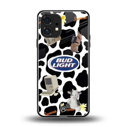 moo moo summer vibes back phone cover | glass case for nothing phone 1