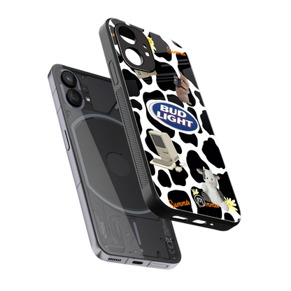 moo moo summer vibes back phone cover | glass case for nothing phone 1