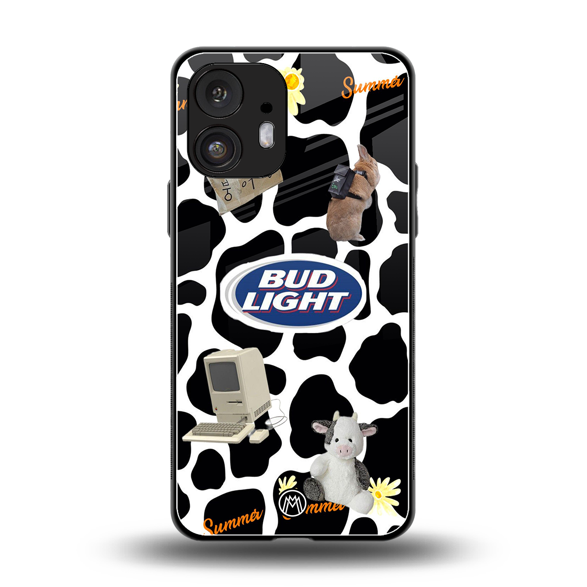 moo moo summer vibes back phone cover | glass case for nothing phone 2