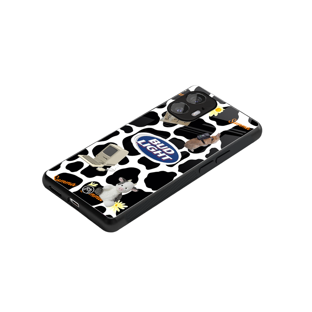 moo moo summer vibes back phone cover | glass case for nothing phone 2
