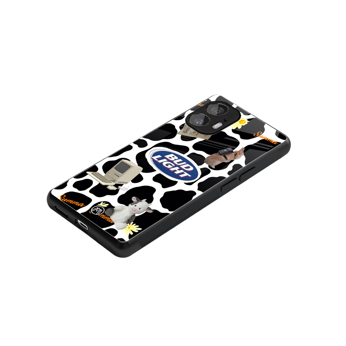 moo moo summer vibes back phone cover | glass case for nothing phone 2