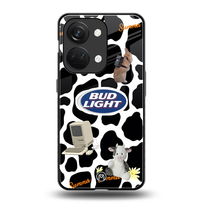 moo moo summer vibes back phone cover | glass case for oneplus nord 3