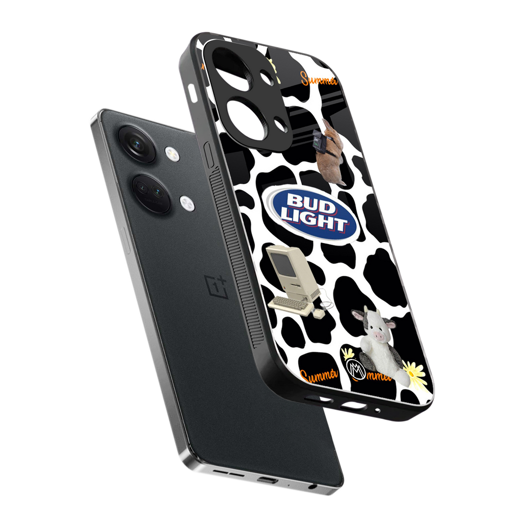 moo moo summer vibes back phone cover | glass case for oneplus nord 3