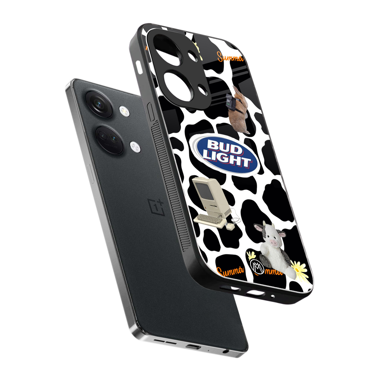 moo moo summer vibes back phone cover | glass case for oneplus nord 3