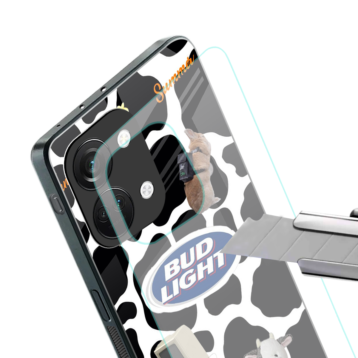 moo moo summer vibes back phone cover | glass case for oneplus nord 3