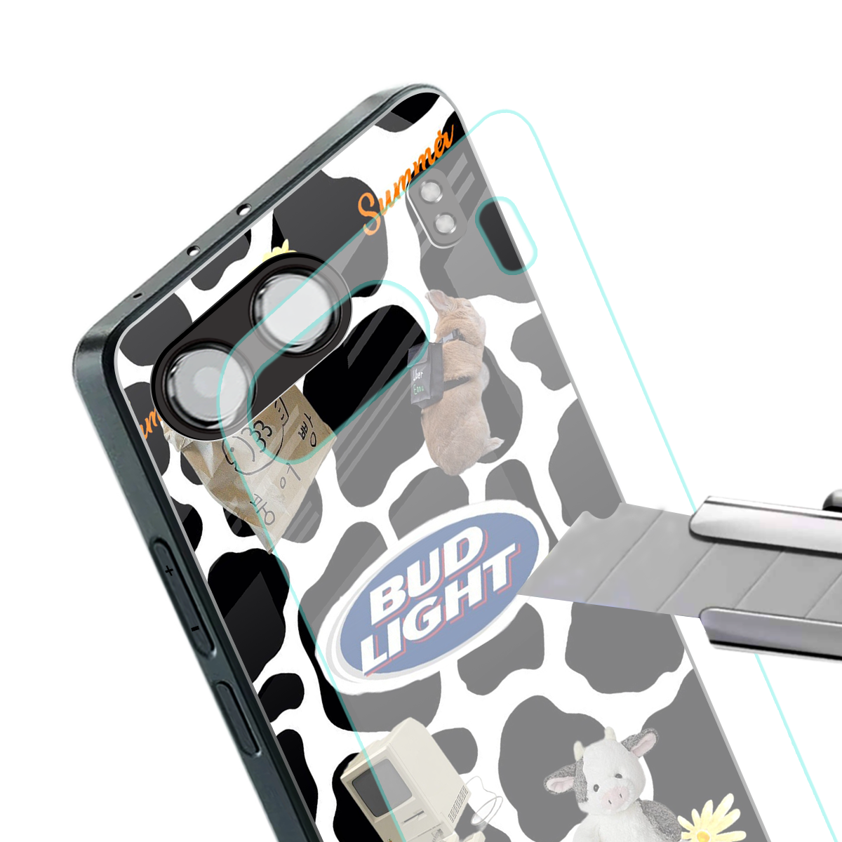 moo moo summer vibes back phone cover | glass case for oneplus nord 4