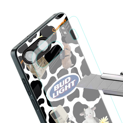 moo moo summer vibes back phone cover | glass case for oneplus nord 4