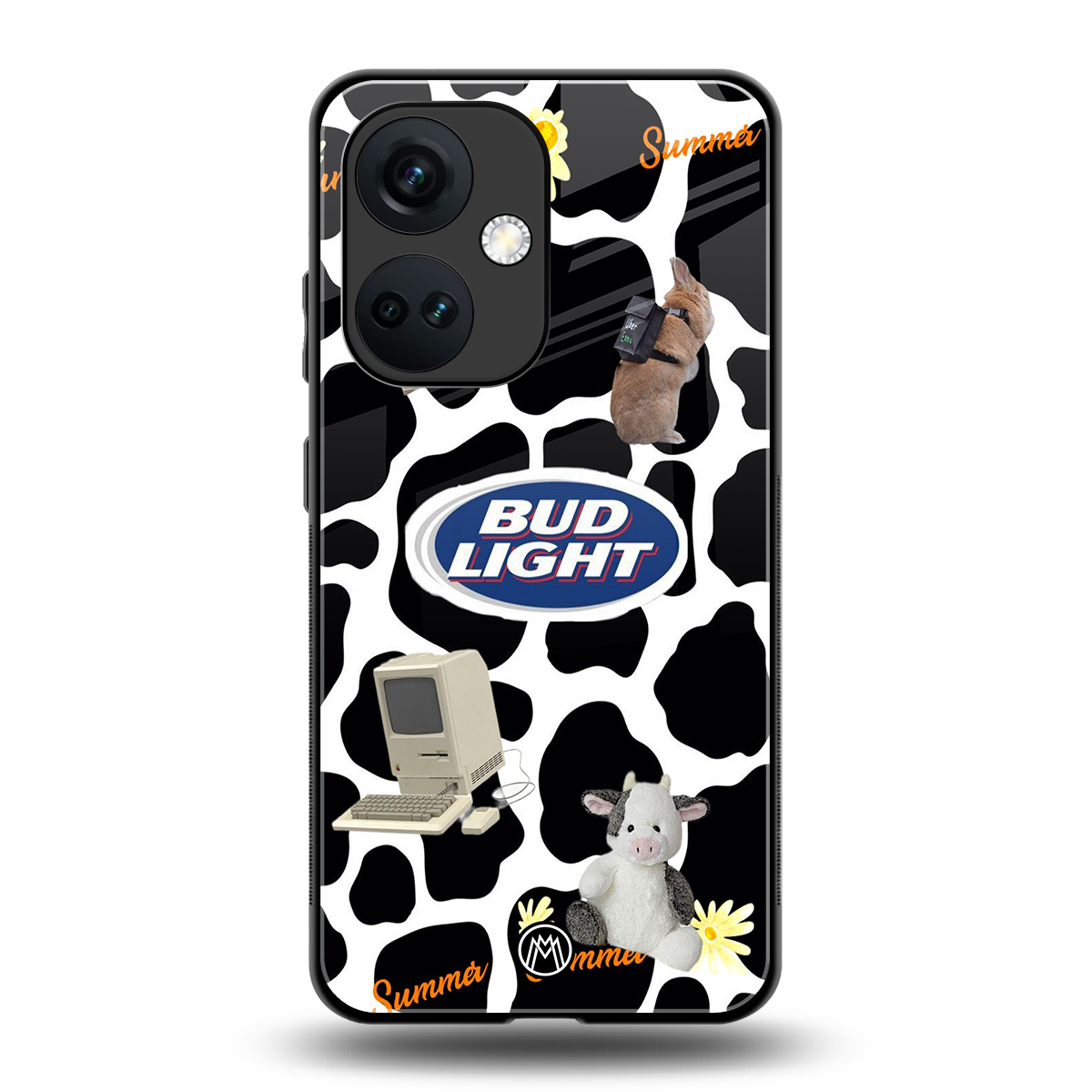 moo moo summer vibes back phone cover | glass case for oneplus nord ce 3