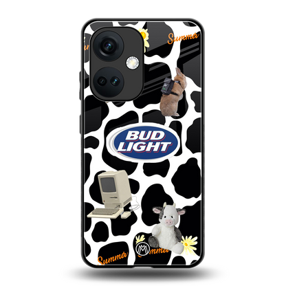 moo moo summer vibes back phone cover | glass case for oneplus nord ce 3