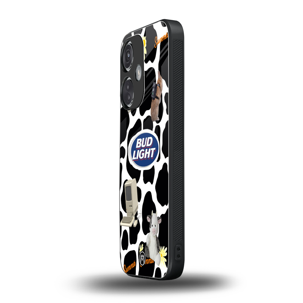 moo moo summer vibes back phone cover | glass case for oneplus nord ce 3