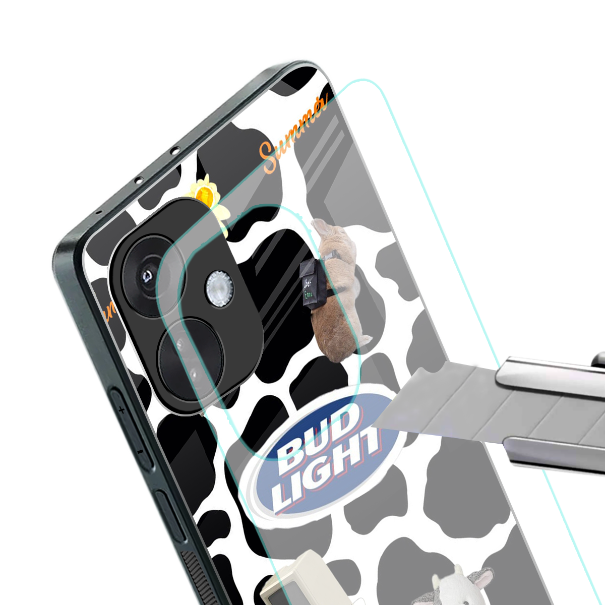 moo moo summer vibes back phone cover | glass case for oneplus nord ce 3