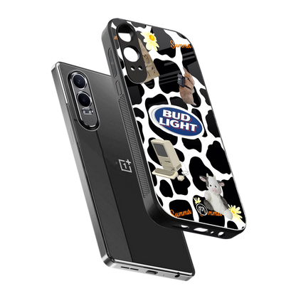 moo moo summer vibes back phone cover | glass case for oneplus nord ce 4 lite