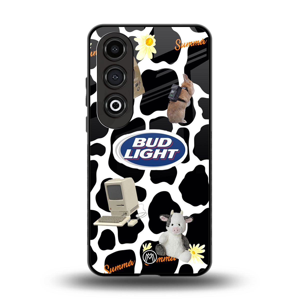 moo moo summer vibes back phone cover | glass case for oneplus nord ce 4