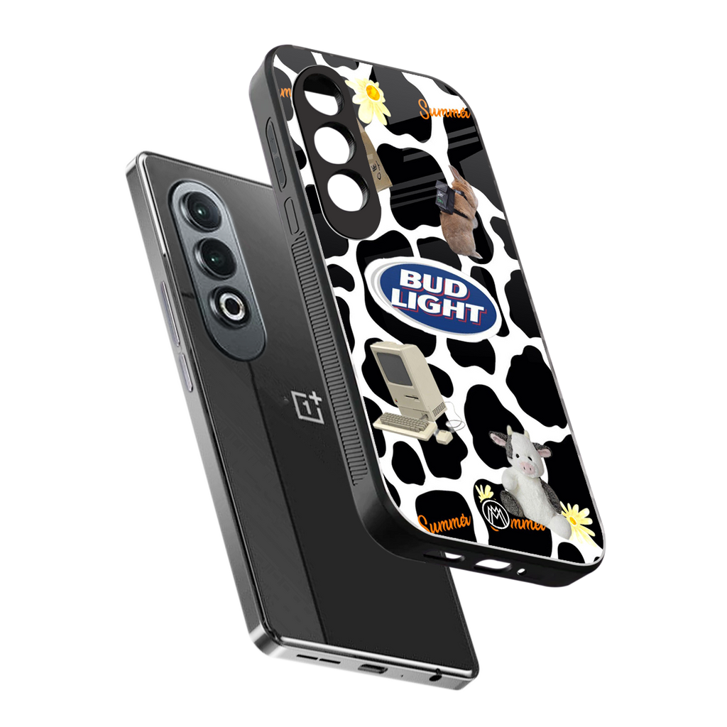 moo moo summer vibes back phone cover | glass case for oneplus nord ce 4