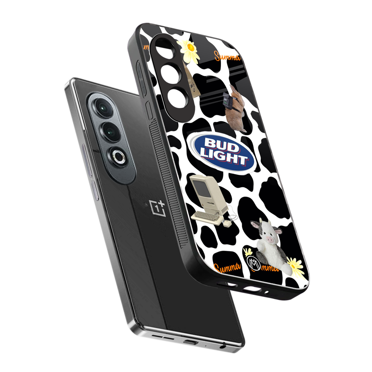 moo moo summer vibes back phone cover | glass case for oneplus nord ce 4