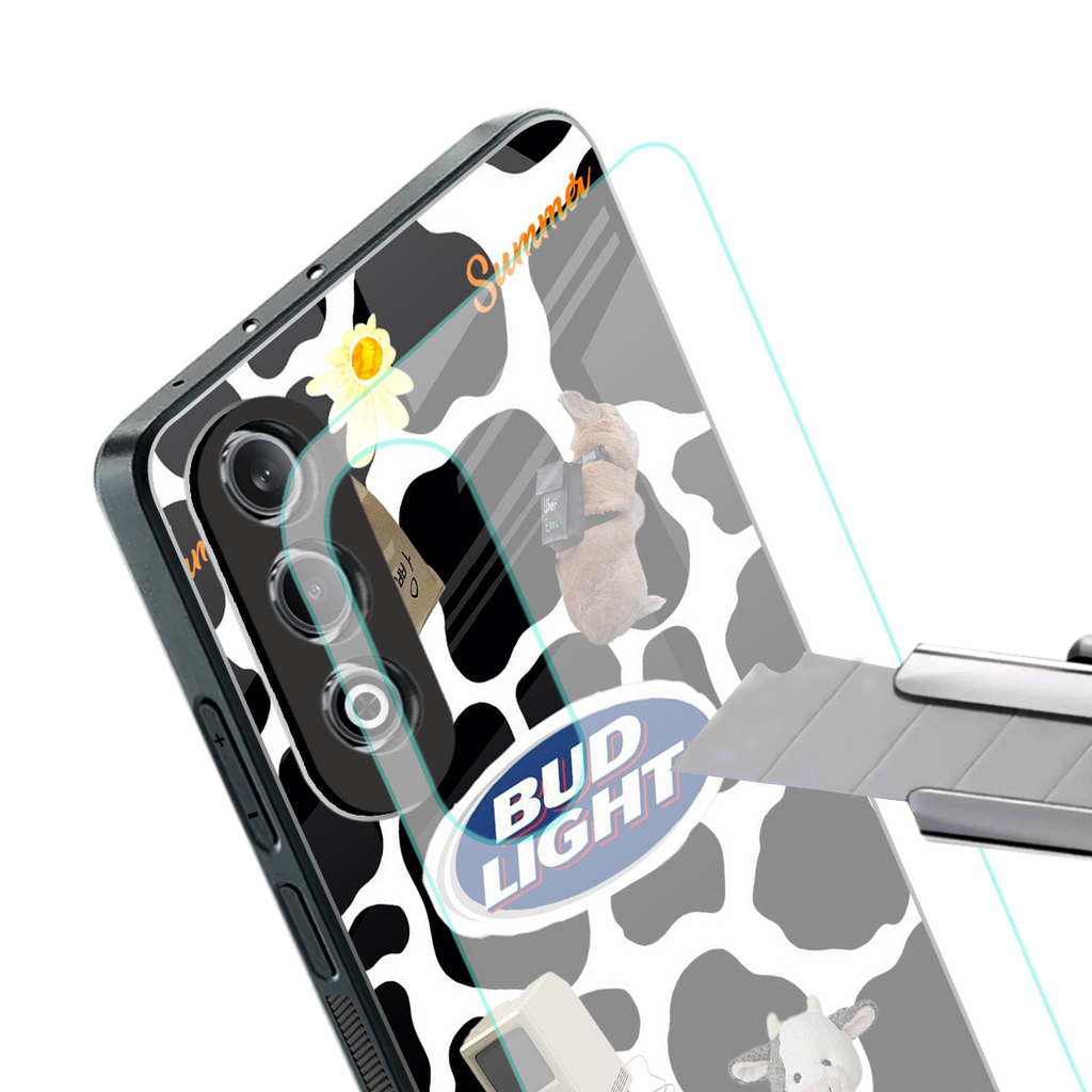moo moo summer vibes back phone cover | glass case for oneplus nord ce 4