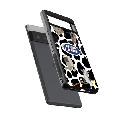 moo moo summer vibes back phone cover | glass case for google pixel 6 pro