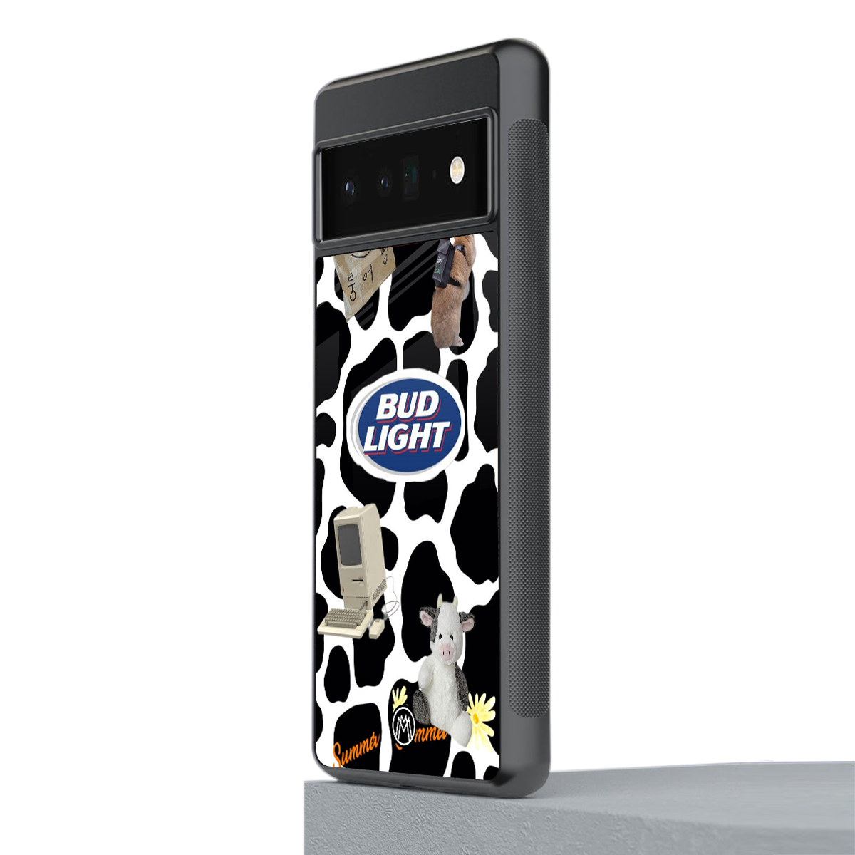 moo moo summer vibes back phone cover | glass case for google pixel 6 pro
