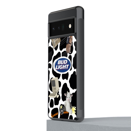 moo moo summer vibes back phone cover | glass case for google pixel 6 pro