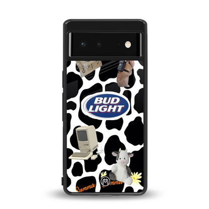 moo moo summer vibes back phone cover | glass case for Google Pixel 6A