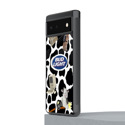 moo moo summer vibes back phone cover | glass case for Google Pixel 6A
