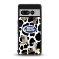 moo moo summer vibes back phone cover | glass case for google pixel 7 pro