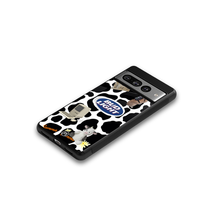moo moo summer vibes back phone cover | glass case for google pixel 7 pro