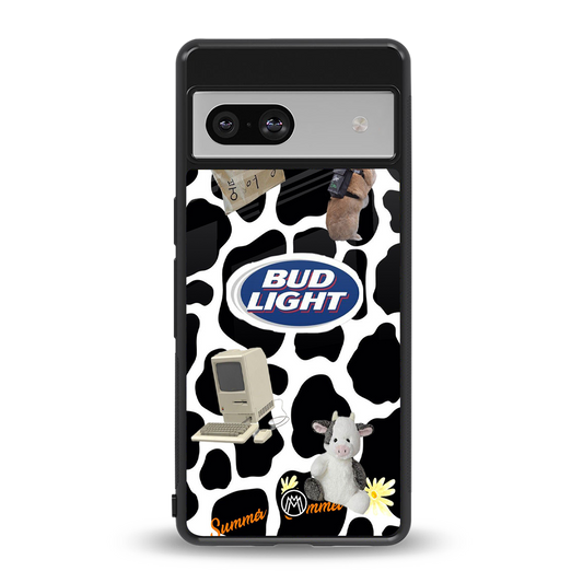 moo moo summer vibes back phone cover | glass case for Google Pixel 7