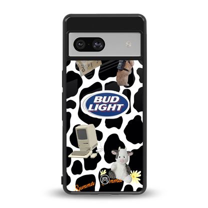 moo moo summer vibes back phone cover | glass case for Google Pixel 7A