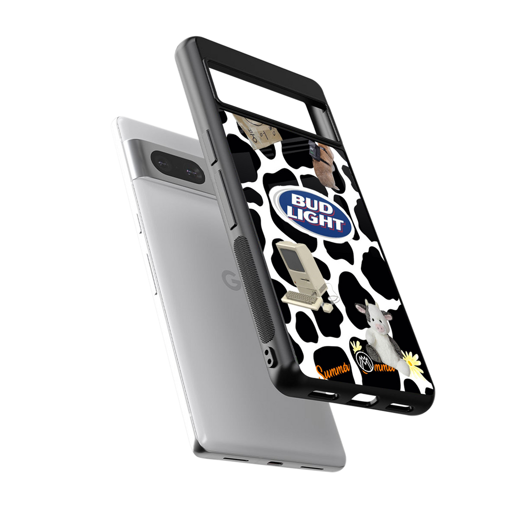 moo moo summer vibes back phone cover | glass case for Google Pixel 7