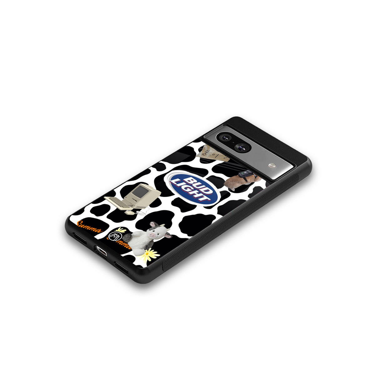 moo moo summer vibes back phone cover | glass case for Google Pixel 7A
