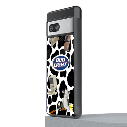moo moo summer vibes back phone cover | glass case for Google Pixel 7