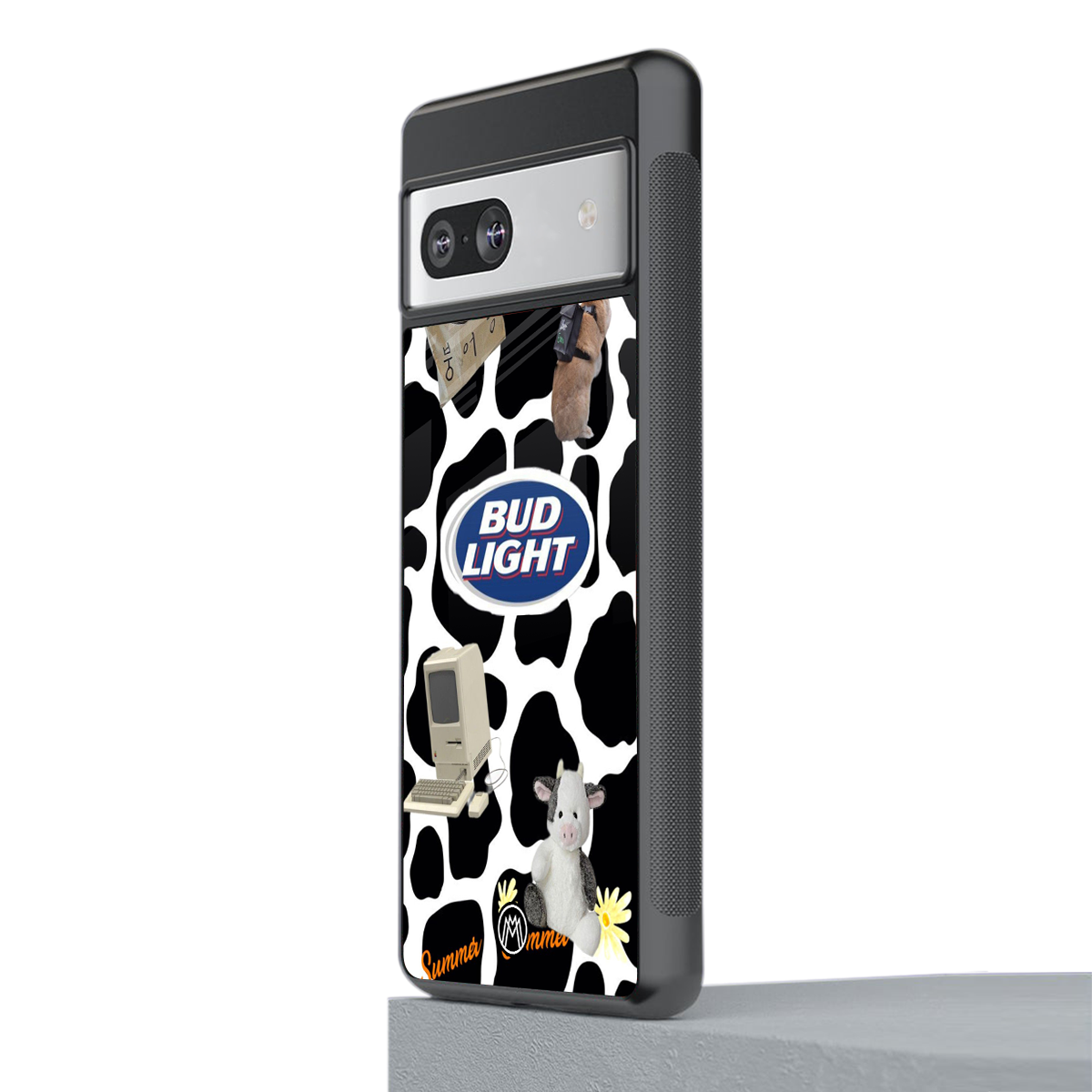 moo moo summer vibes back phone cover | glass case for Google Pixel 7A