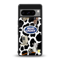 moo moo summer vibes back phone cover | glass case for google pixel 8 pro