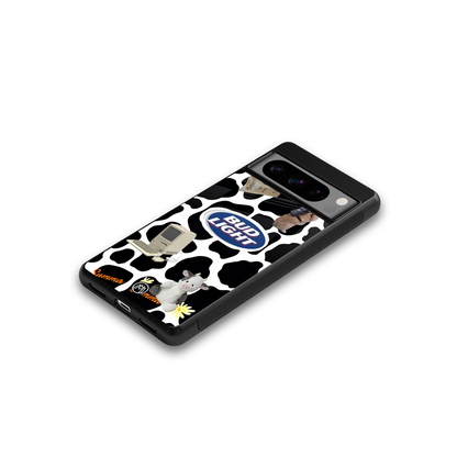 moo moo summer vibes back phone cover | glass case for google pixel 8 pro