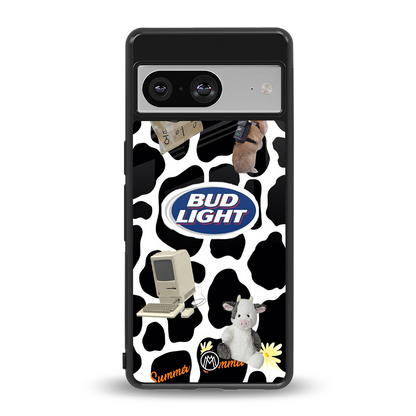moo moo summer vibes back phone cover | glass case for Google Pixel 8