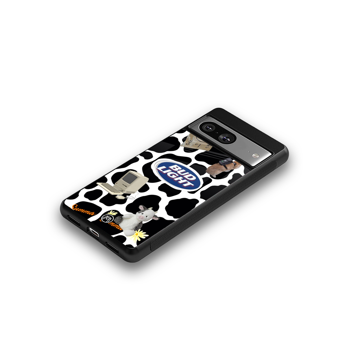 moo moo summer vibes back phone cover | glass case for Google Pixel 8