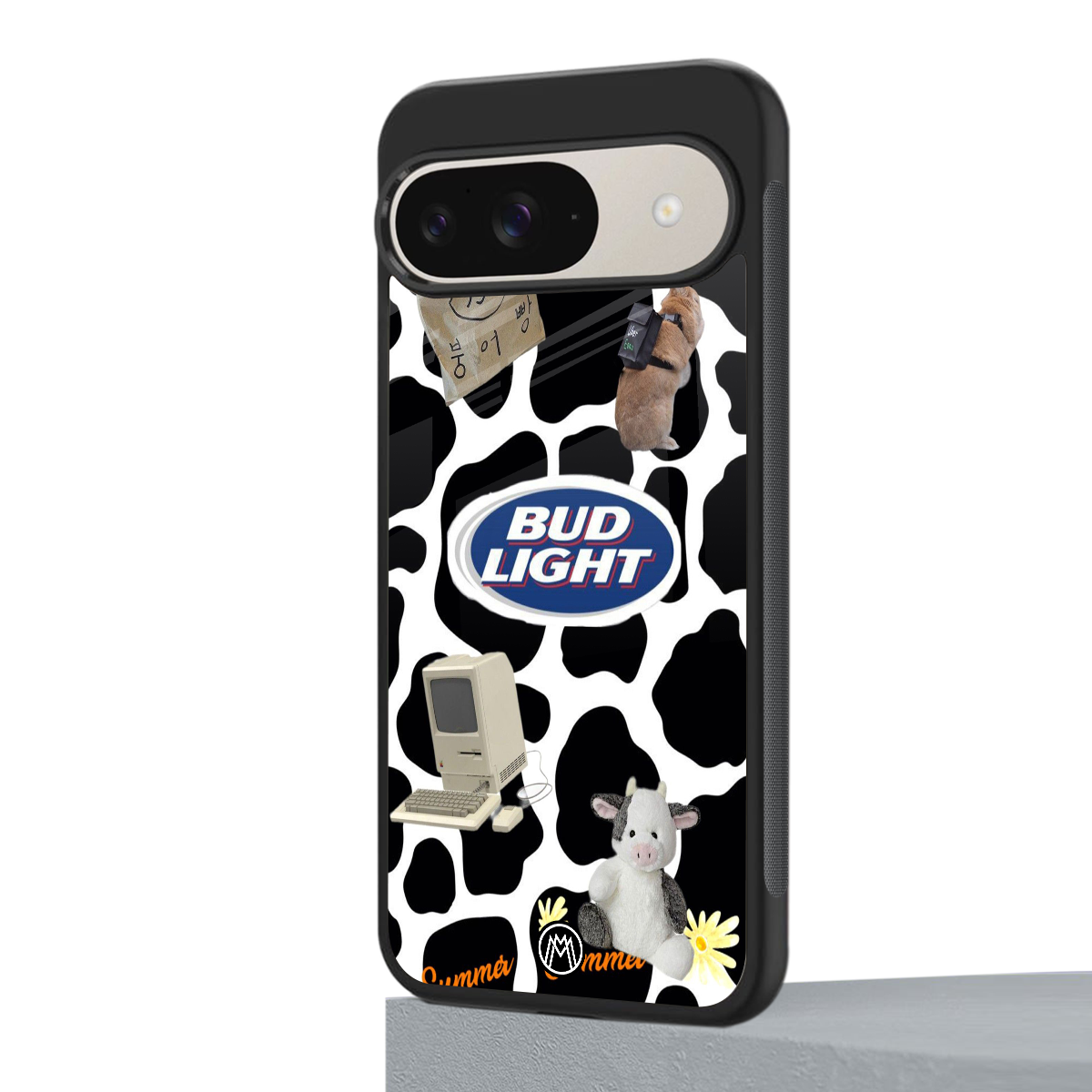 moo moo summer vibes back phone cover | glass case for google pixel 9