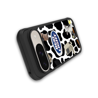 moo moo summer vibes back phone cover | glass case for google pixel 9