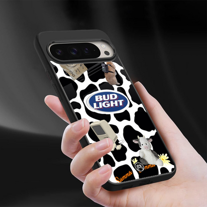 moo moo summer vibes back phone cover | glass case for google pixel 9 pro xl