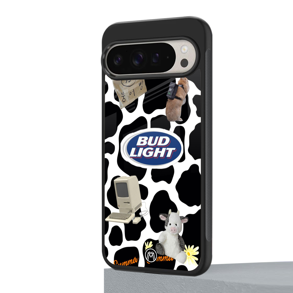 moo moo summer vibes back phone cover | glass case for google pixel 9 pro