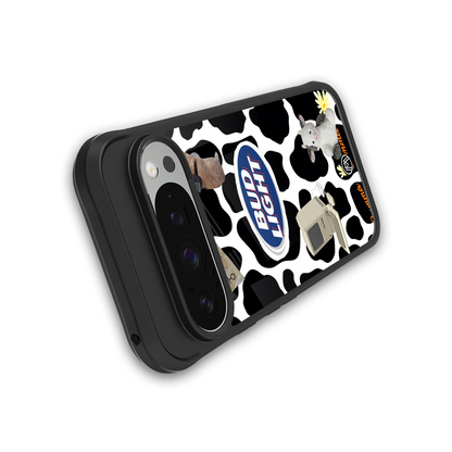 moo moo summer vibes back phone cover | glass case for google pixel 9 pro